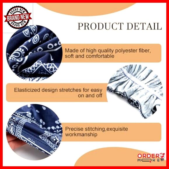 4-Pack Pre-Tied Chemo Headwear Cotton Turbans for Women Patients main image 7